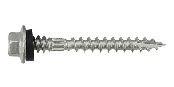 Hex Flange head Double thread Wood Screw