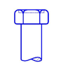 Indented hex head