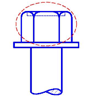 Indented hex washer (high head)